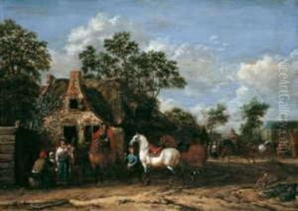 Reiter Vor Dem Wirtshaus - view 1