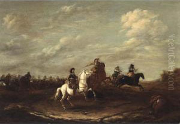 A Cavalry Skirmish - view 1