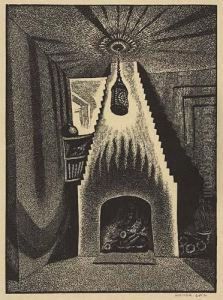 Lantern And Fireplace>. by Wanda Gag