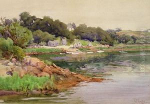Cottages By A Bay by Robert Ford Gagen