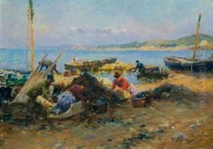 Le Matin Sur La Rive by Gustave Gagliardini