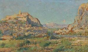 Vue De Sisteron, Basses-alpes by Gustave Gagliardini