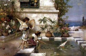 Children Playing with Boats, 1900 ( by William Stephen Coleman