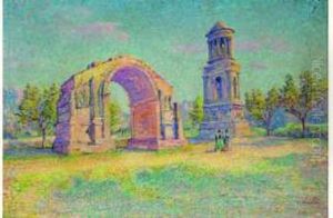 Les Ruines Romaines De Saint-remy-de-provence by Louis Gaidan