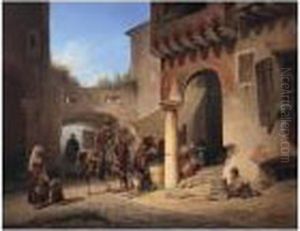 Am Tore Einer Italienischen Stadt (entrance To An Italian Town) by Wilhelm Gail