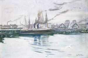 Marine - Oostende by Franz Bernard Gailliard