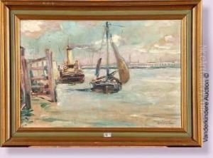 Le Port D'ostende by Franz Bernard Gailliard