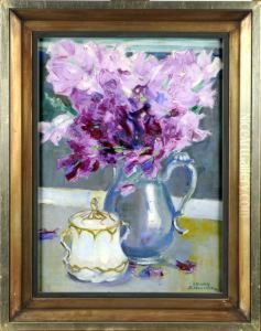 Fleurs Mauves. by Franz Bernard Gailliard