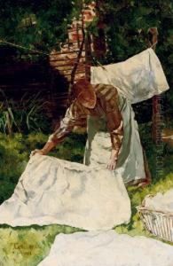 Washing Day by Franz Bernard Gailliard