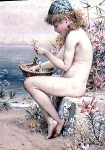 Girl with a Basket of Coral by William Stephen Coleman