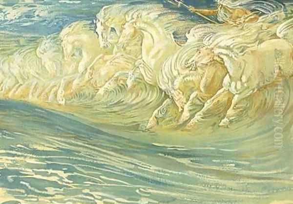 Sketch for Neptune's Horses - view 1