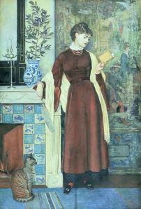 At Home A Portrait, 1872 by Walter Crane