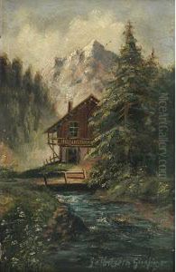Paesaggio Montano by Gioachimo Galbusera