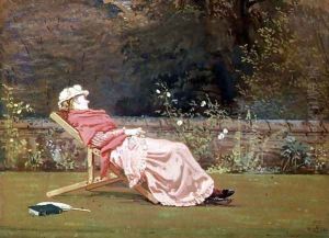 Rosalind, Countess of Carlisle (1845-1921) in the Garden at Naworth, 1880 by Walter Crane