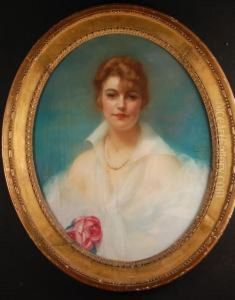 Ritratto Di Gentildonna Conrosa Rosa