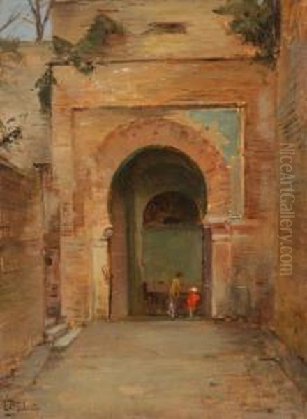 Portico Con Figure - view 1