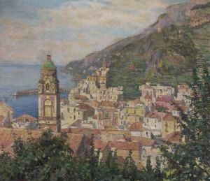 Veduta Di Amalfi by Leopoldo Galeota