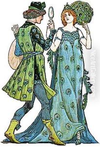 The Dance of the Five Senses (detail) by Walter Crane