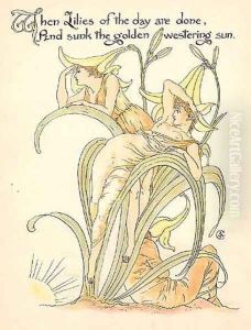 Lilies 2 by Walter Crane