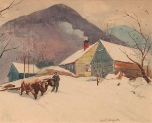 C. 1930; Watercolor, 9 by Sears Gallagher