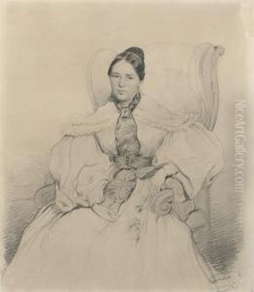 Portrait Of A Lady, Seated In A Chair - view 1