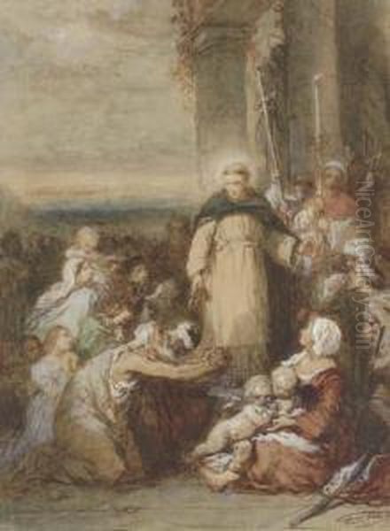 Saint Francis Preaching To The Poor - view 1