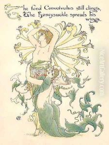 Honeysuckle by Walter Crane
