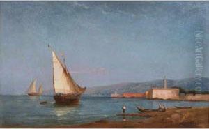 Gallard-lepinay Aux Environs De Venise by Paul Ch. Emmanuel Gallard-Lepinay