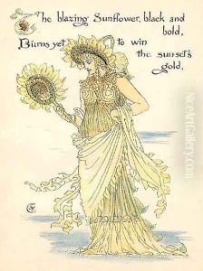 Sunflower by Walter Crane