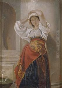 Campesina Napolitana by Jose Gallegos Y Arnosa