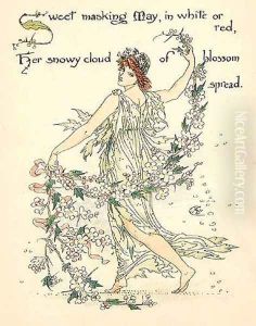 Mayflowers by Walter Crane