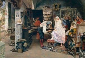 El Zapatero, Sevilla (the Shoe Maker, Seville) by Jose Gallegos Y Arnosa
