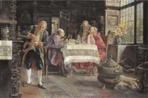 The Midday Feast by Jose Gallegos Y Arnosa