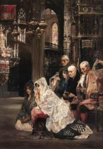 The Wedding Ceremony by Jose Gallegos Y Arnosa