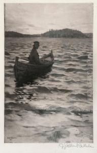 Arrival On The Shore by Akseli Valdemar Gallen-Kallela