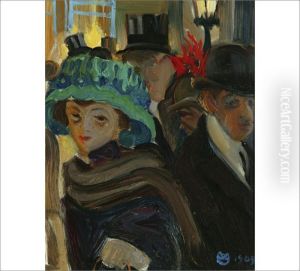 Street Scene From Paris by Akseli Valdemar Gallen-Kallela
