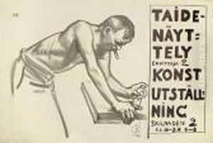 "taide Nayttely - Konst Utstallning" (plakat)