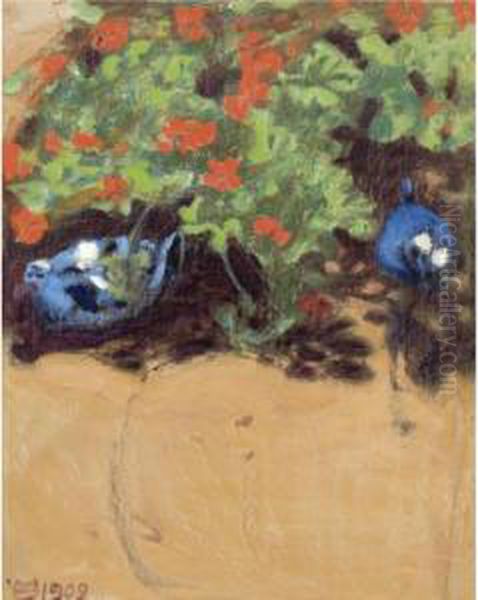 Maisema Afrikasta - Sinilinnut (landscape With Bluebirds) - view 1