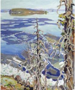 Jaiden Lahto Ruovesi (ice Breaking-up On Lake Ruovesi) by Akseli Valdemar Gallen-Kallela
