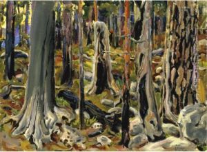 Kaskimetsa (burnt Forest) by Akseli Valdemar Gallen-Kallela