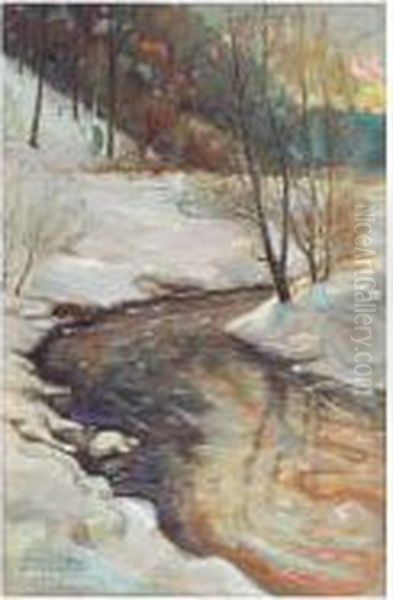Talvinen Puro (winter Stream) - view 1