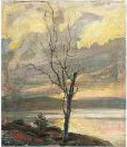 Jarvimaisema (a Lake Landscape) by Akseli Valdemar Gallen-Kallela