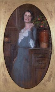 Ritratto Di Donna In Grigio by Riccardo Galli