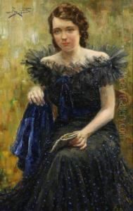 Donna In Blu by Riccardo Galli