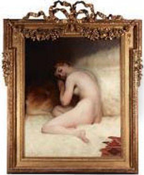 Nude Reclining On Fur - view 1