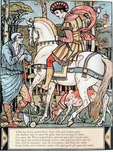 The Prince consulting a peasant by Walter Crane