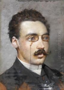 Retrato De Un Joven. by Francisco Galofre Oller