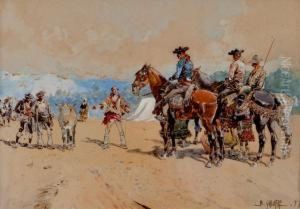 En La Romeria by Baldomero Galofre Y Gimenez