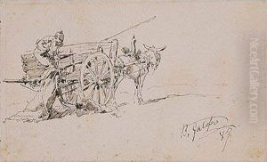 Trajinero En Sucarro by Baldomero Galofre Y Gimenez