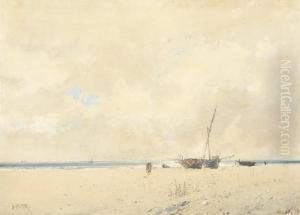 Fishing In The Bay Of Naples by Baldomero Galofre Y Gimenez